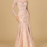 Long Sleeve, Mermaid Lace Gown