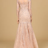 Long Sleeve, Mermaid Lace Gown