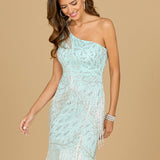 One Shoulder Cocktail Dress