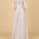 Long Sleeve High Neck Gown | 29154