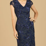 Cap Sleeve Embellished Dress