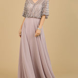 Chiffon A-line Long Gown