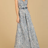 Lace Embellished A-Line Dress