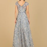 Lace Embellished A-Line Dress
