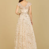 Lace Embellished A-Line Dress