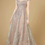 Elegant Off Shoulder Lace Ballgown