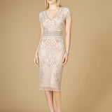 Cap Sleeve Midi Gown  - OUTLET