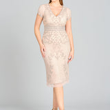 Cap Sleeve Midi Gown  - OUTLET