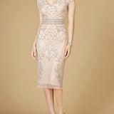 Cap Sleeve Midi Gown  - OUTLET