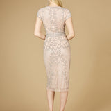 Cap Sleeve Midi Gown  - OUTLET