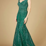 Cap Sleeve Mermaid Beaded Gown
