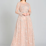Long Sleeve High Neck Gown
