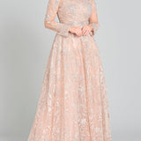 Long Sleeve High Neck Gown