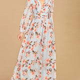 Long Sleeve Print Dress - OUTLET