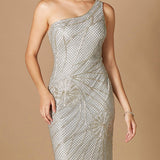One Shoulder Cocktail Gown