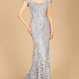 Fitted Lace Mermaid Gown