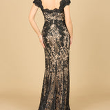 Fitted Lace Mermaid Gown