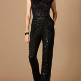 Beaded Off Shoulder Jumpsuit