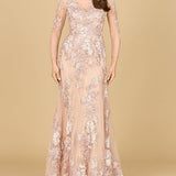 Long Sleeve Modest Lace Gown