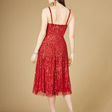 Flowing, Sequin Midi Dress