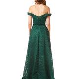 Tonal Beaded Off Shoulder Ballgown | 29349