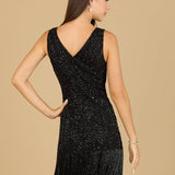 Beaded Fringe Cocktail Dress