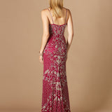 Beaded Tank Dress with Slit  - OUTLET
