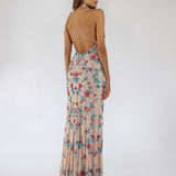 Lara 29486 - Thigh High Slit with Open Back Dress