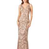 Lara 29530 - Stylish Cowl Draped Back Dress