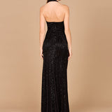 Halter Neck Dress with Keyhole