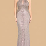 Halter Neck Dress with Keyhole
