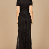 Lara 29606 - Closed Back, Cap Sleeve Dress