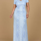 Lara 29606 - Closed Back, Cap Sleeve Dress