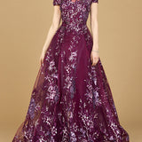 Beautiful Lace Applique A-line Ball Gown | Lara 29619