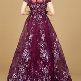 Beautiful Lace Applique A-line Ball Gown | Lara 29619
