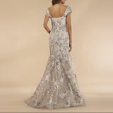 Lara 29642 - Cap Sleeve Mermaid Gown