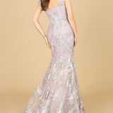 Lara 29642 - Cap Sleeve Mermaid Gown