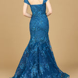 Lara 29642 - Cap Sleeve Mermaid Gown