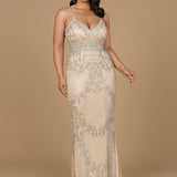 Body Con V-neck Beaded Dress | Lara 29904