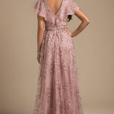 Lara 29966 - Lace, V-Neck Dress