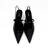 Connie Embossed Crocodile Heels