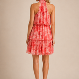 Florence Tiered Halter Mini Dress