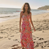 Palm Beach Bloom Midi Dress