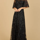 Lara 33277 - Cape Sleeve Mother's Gown