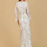 Lara 33435 - Long Sleeve Ethereal Bridal Gown