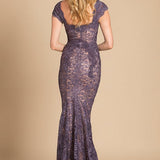 Lara 33491 - Fitted Lace Mermaid Gown OUTLET