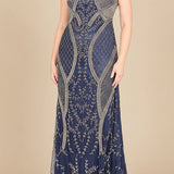 Lara 33609 - Cap Sleeve Modestly Covered Dress