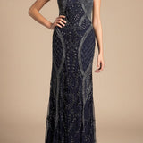 Lara 33609 - Cap Sleeve Modestly Covered Dress