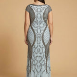 Lara 33609 - Cap Sleeve Modestly Covered Dress