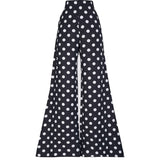 LA COLINA PANTS IN BLACK POLKA DOTS